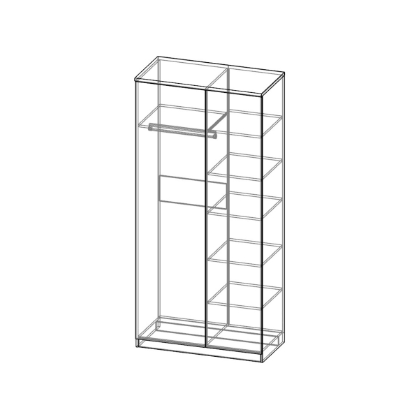 Купить шкаф двухдверный домино дм-09 - 15 780 ₽