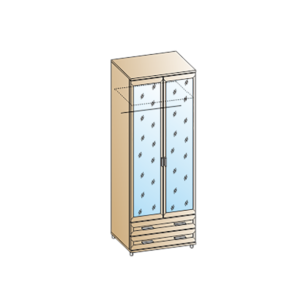 Купить шкаф мелисса шк-2807 - 30 318 ₽