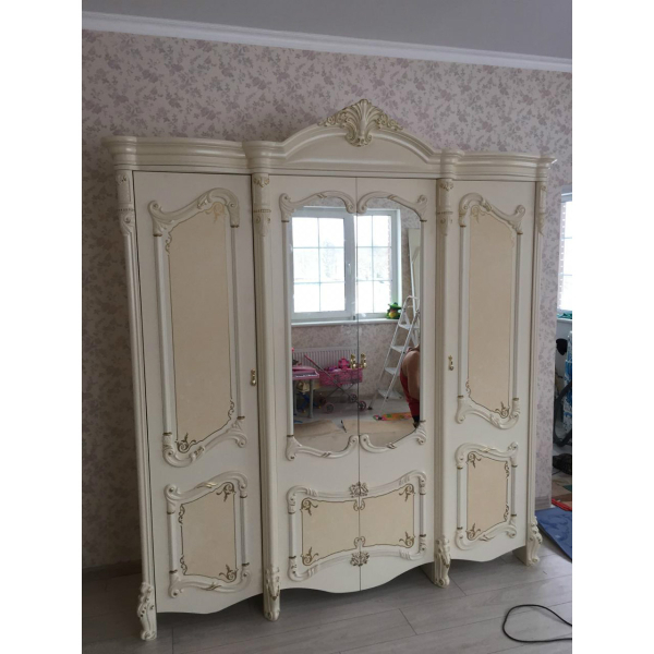 Купить шкаф четырехдверный с зеркалами рафаэлла - 53 460 руб.
