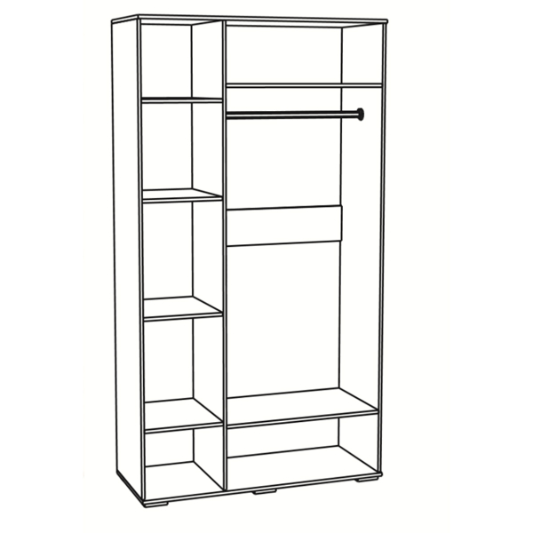 Купить шкаф трехстворчатый ричард рш-25 - 24 837 руб.