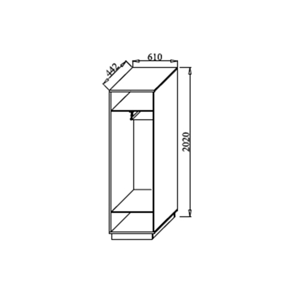 Купить шкаф для платья в3-ш loft визит-3 - 12 400 руб.