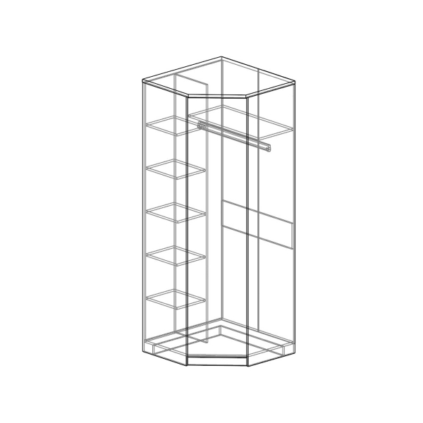 Купить шкаф угловой домино дм-15 - 14 600 ₽